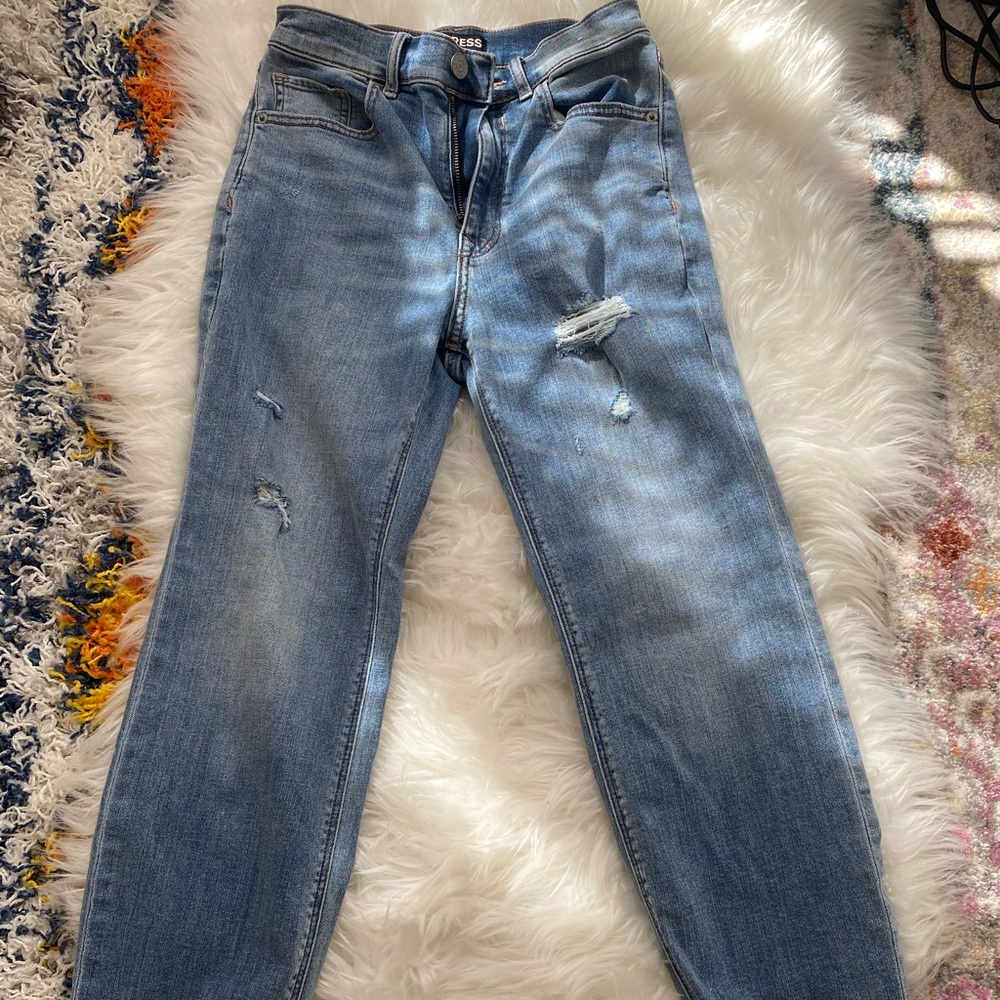 Express High Rise Straight Leg Jean